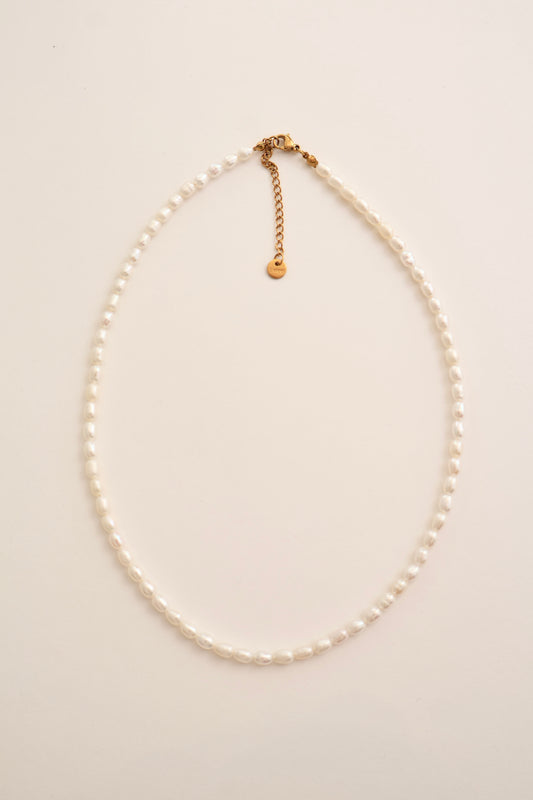 Everyday Pearl -- The Rice Pearl Necklace