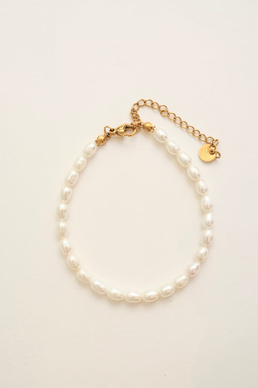 Everyday Pearl -- The Rice Pearl Bracelet