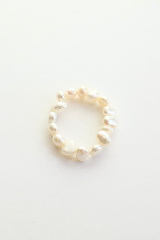 Pebble Pearl Ring