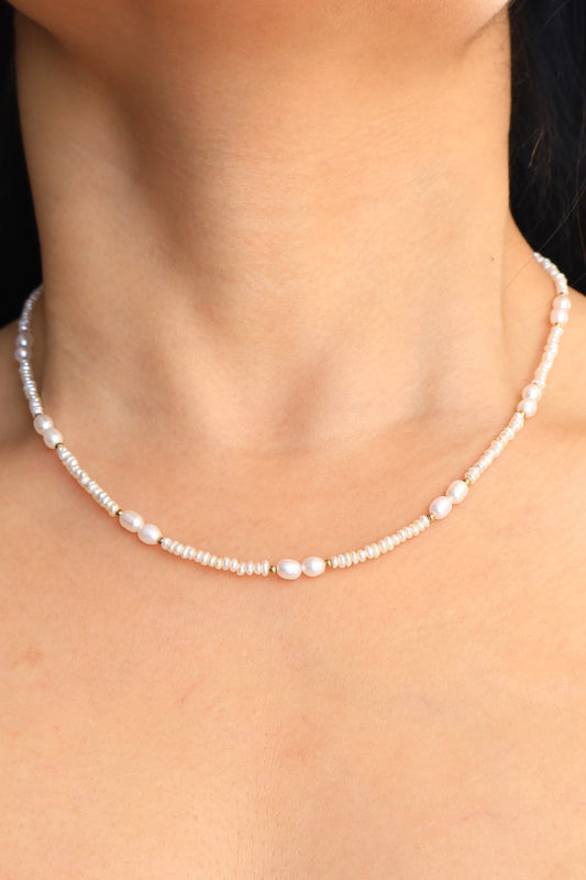 Soft Rhythm — Freshwater Pearl Necklace