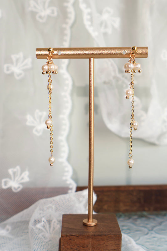 Pearl Breeze Drop Earrings