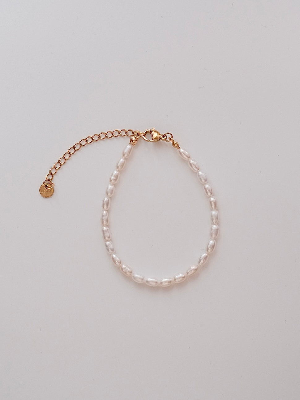 Curiosity - Classic Oval Freshwater Pearl Bracelet, Dainty Minimalist Jewelry