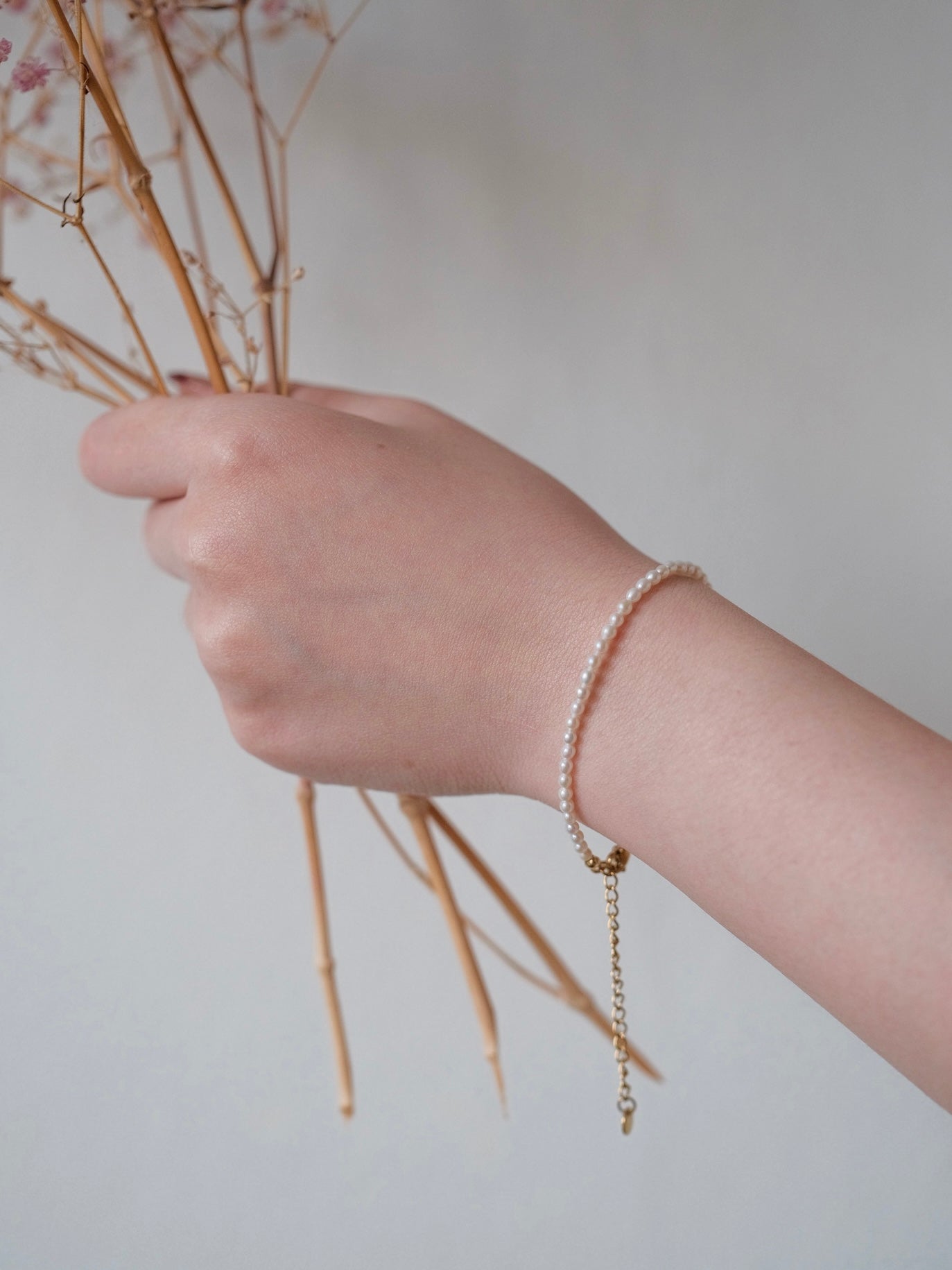 Curiosity - Dainty Freshwater Pearl Bracelet, Minimalist Jewelry