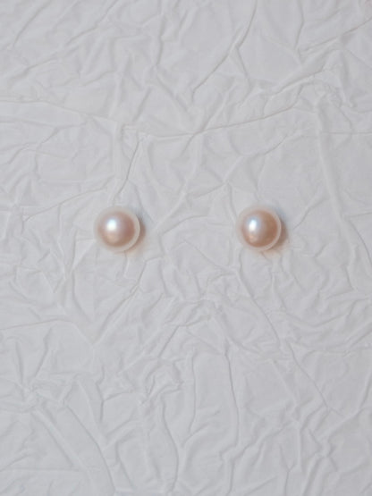 Curiosity - Classic Freshwater Pearl Stud Earrings, Dainty Minimalist Jewelry