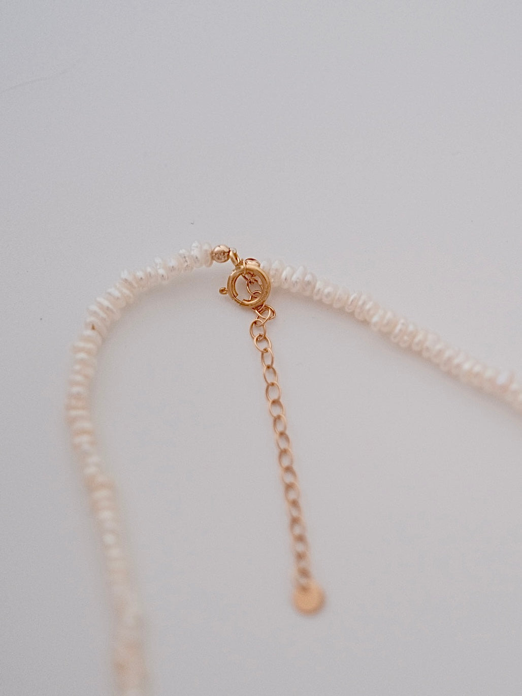 Curiosity - Dainty Irregular Freshwater Pearl Choker Necklace, Minimalist Jewelry